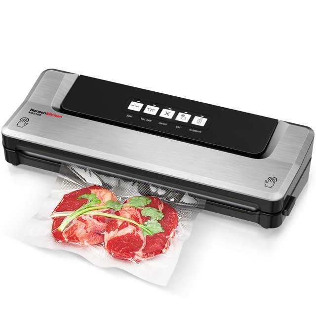 Bonsenkitchen Food Vacuum Sealer Machine with 5 bags, -60Kpa Vacuum Sealer Food Storage Saver - W... | Walmart (US)