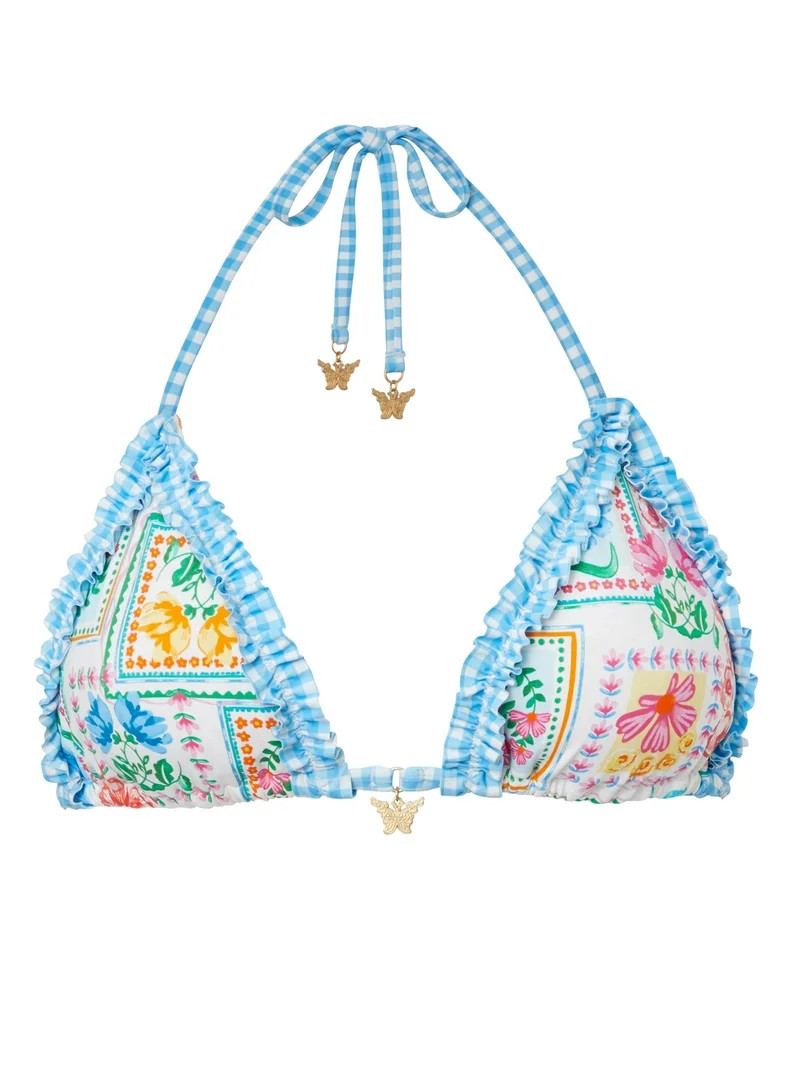 Jessica Simpson Women's Triangle Bikini Top, Sizes XS-2XL | Walmart (US)