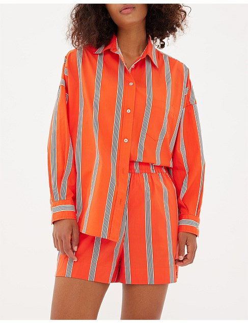 Lmnd Chiara Long Sleeve Shirt -Stripe | David Jones | David Jones (Australia & New Zealand)