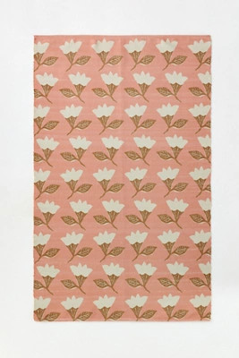 Sonny Indoor/Outdoor Flatwoven Printed Floral Rug | Anthropologie (US)