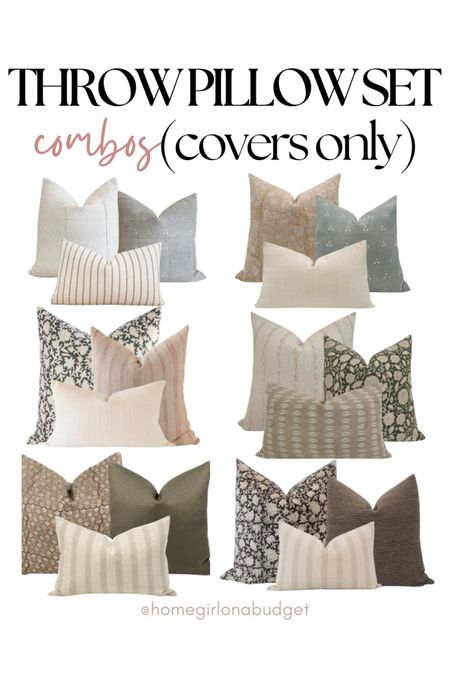 Pillow combinations, pillow combo, throw pillow covers, living room pillows, decorative pillows, pillows for couch, Pillow covers, bed pillows, bedroom pillows, pillows for grey couch, neutral pillows, neutral throw pillows, green pillow, studio McGee pillows, home decor on a budget, (4/15)

#LTKhome #LTKstyletip