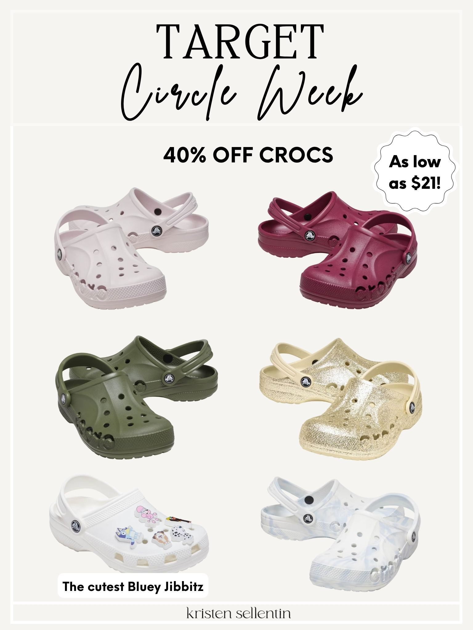 Target circle deal: 40% off crocs! #targetdeals


 

 #LTKSeasonal #LTKSaleAlert #LTKKids