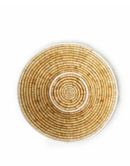 Woven Basket - White + Natural - No. 1A | The Little Market