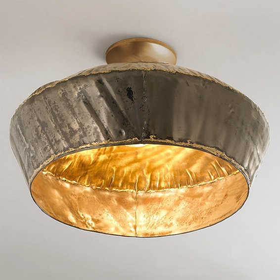 Brass Soldered Steel Ceiling Light - Large | Shades of Light