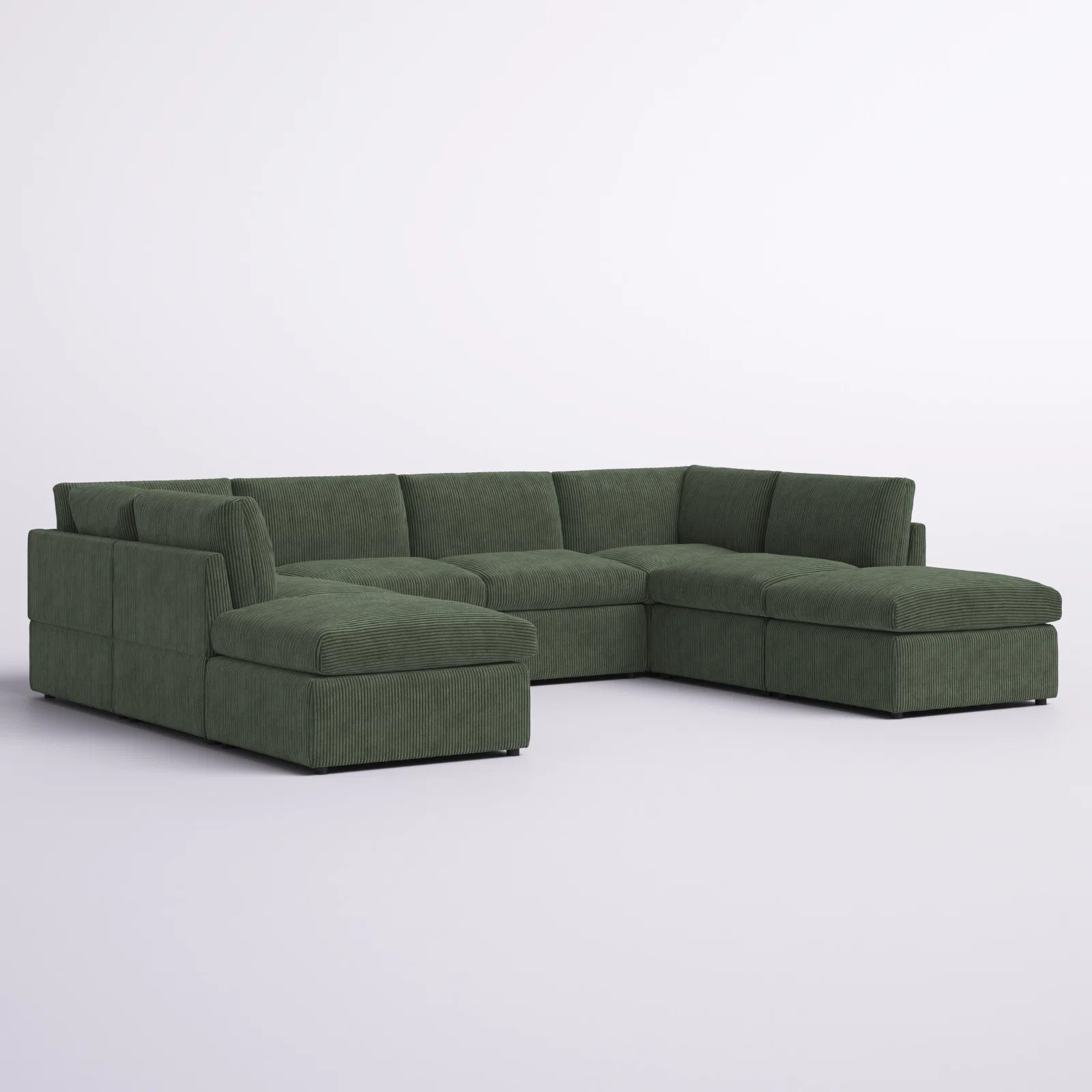 Arvill 8 - Piece Corduroy Sectional | Wayfair North America