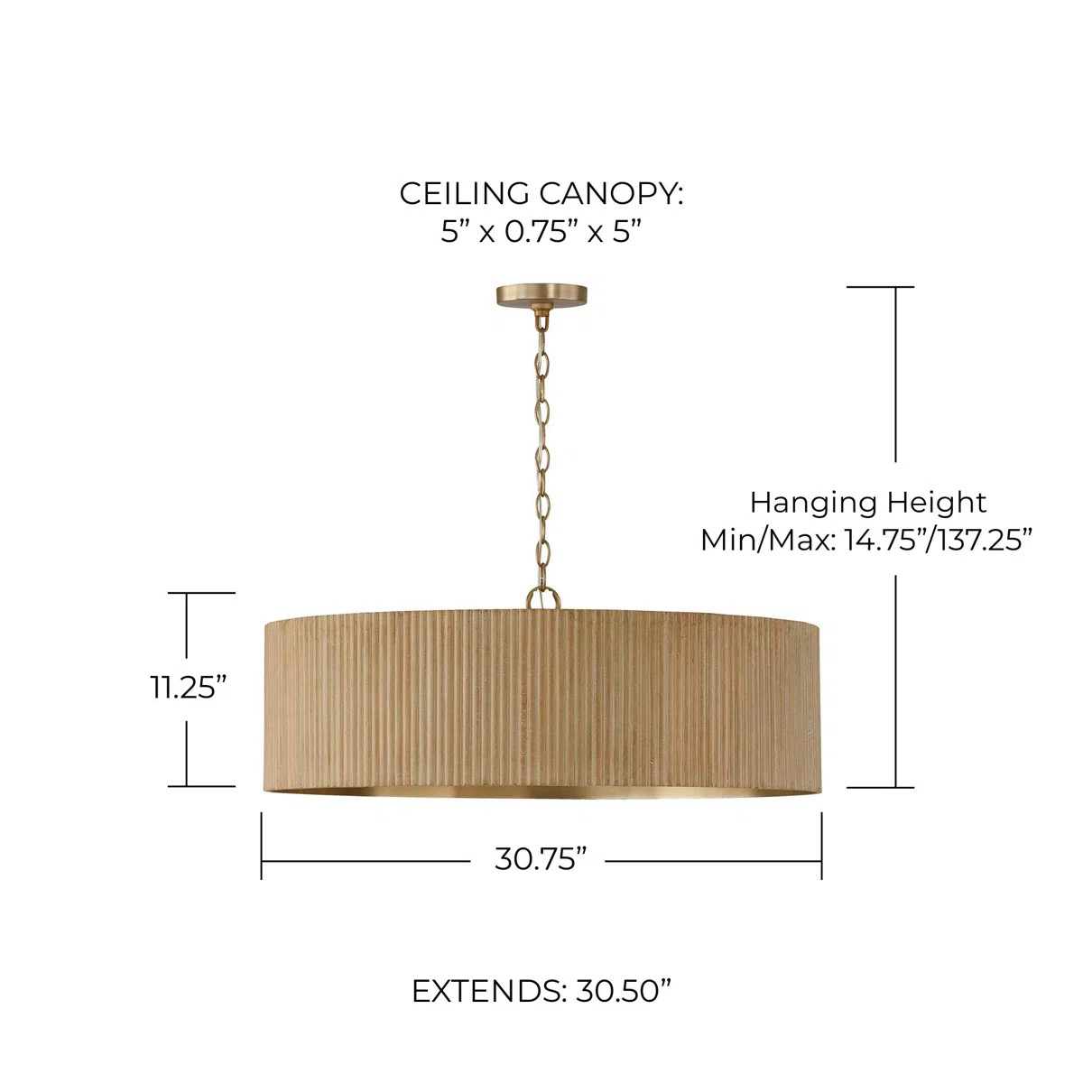 Donovan 4 - Light Dimmable Drum Chandelier | Wayfair North America
