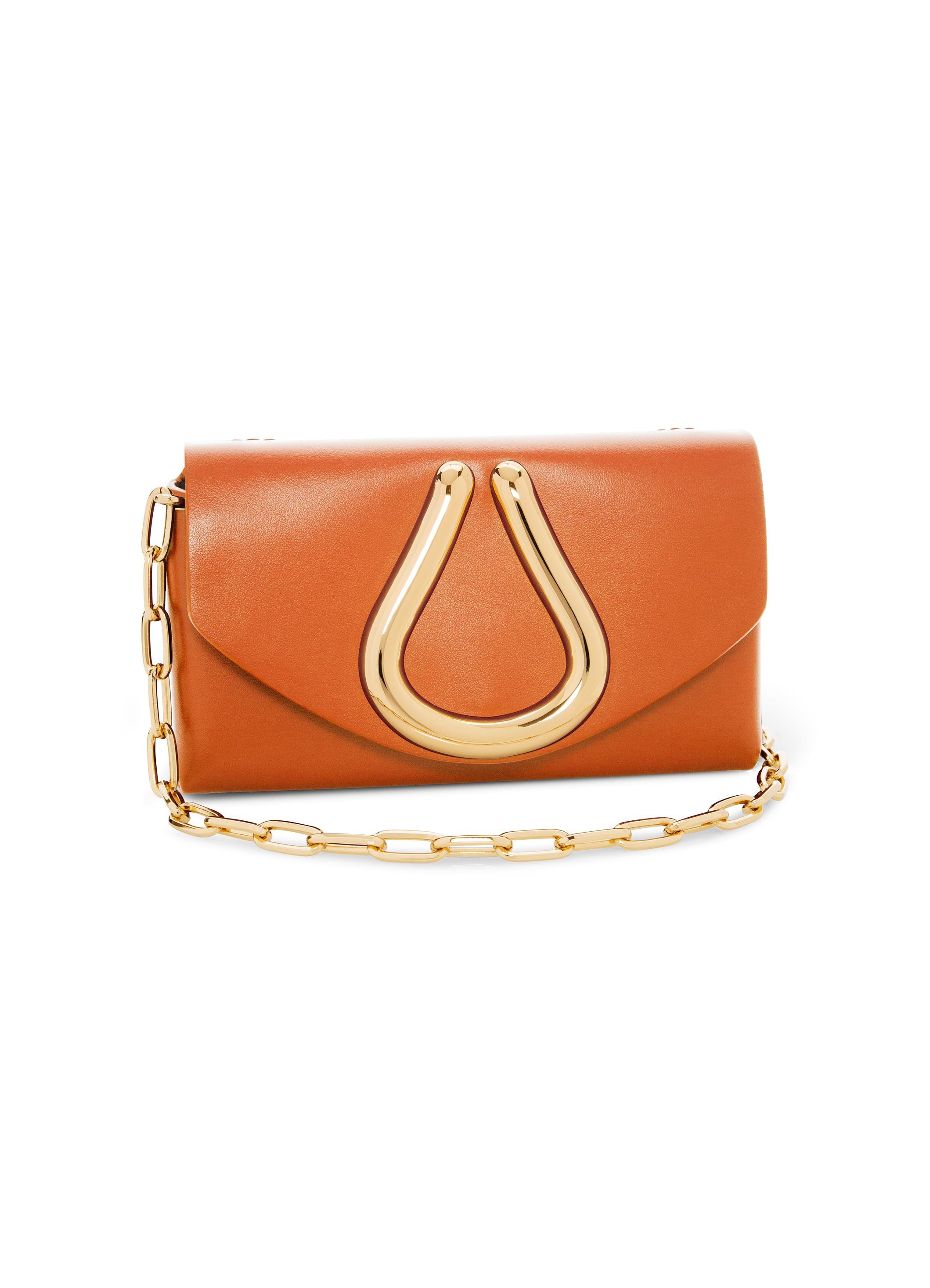Mini Loop Leather Clutch | St. John Knits