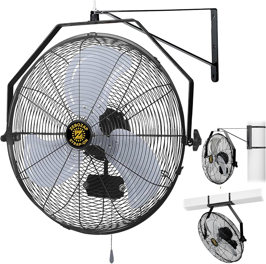 CondoMounts ZeboZap ZZFANW181B Strap-On Waterproof Gazebo Fan 18" | Outdoor Patio, Poultry Barn &... | Amazon (US)