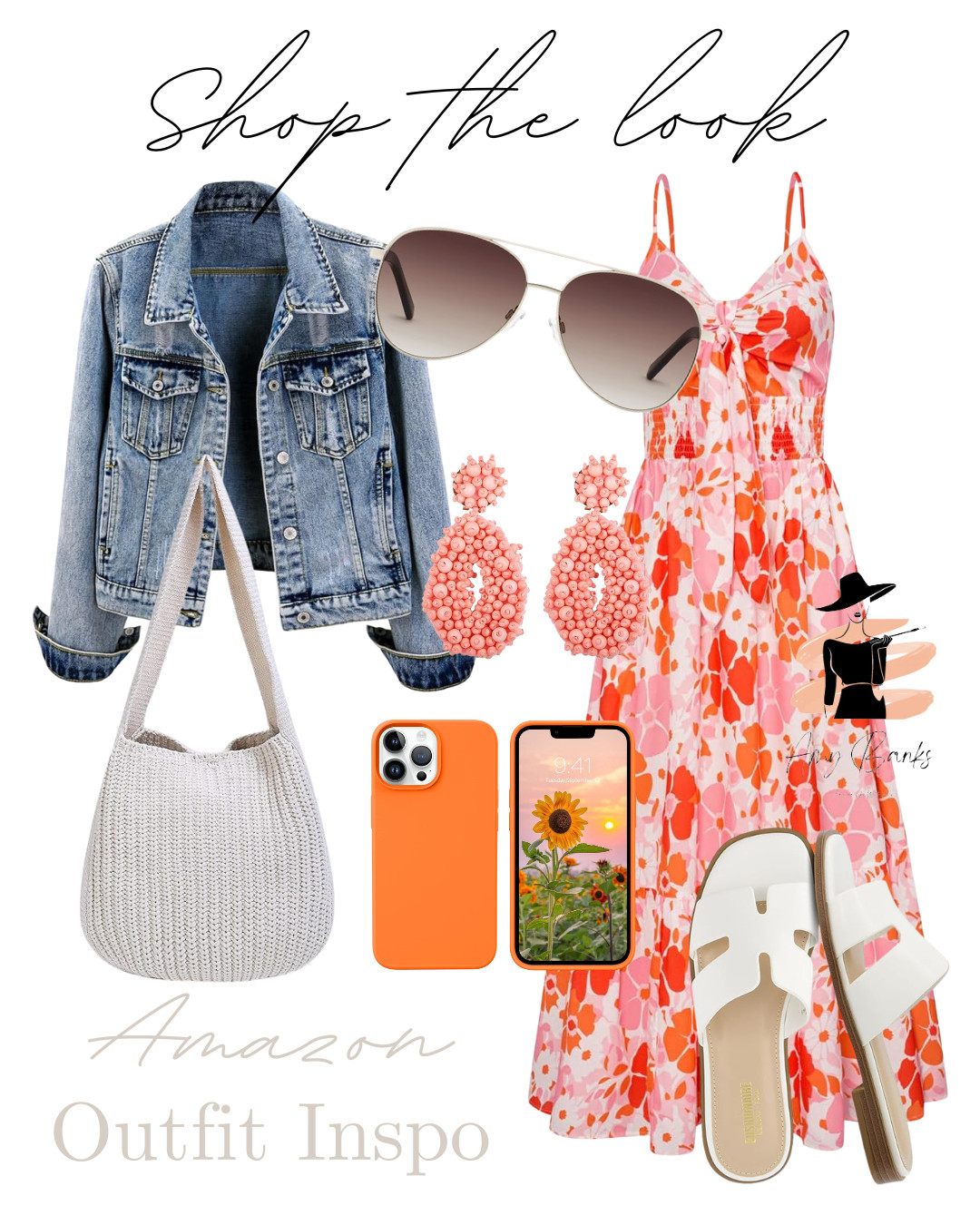 Summer style done right with this floral dress and denim jacket. Pair with some comfy sandals for the perfect look. #summerfashion #outfitinspo  

 #LTKootd #LTKSeasonal