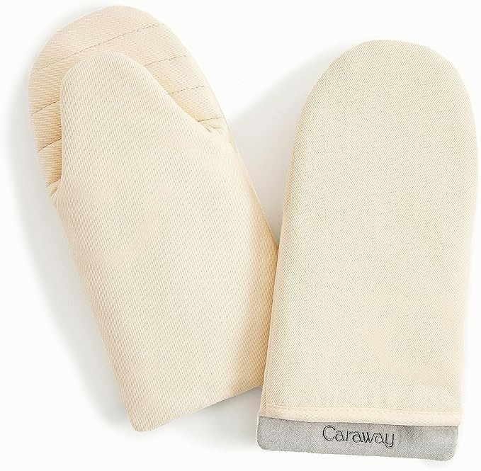 Caraway Oven Mitts - 100% Organic Cotton Oven Mitt - Double-Layer & Stain-Resistant Stitching - S... | Amazon (US)