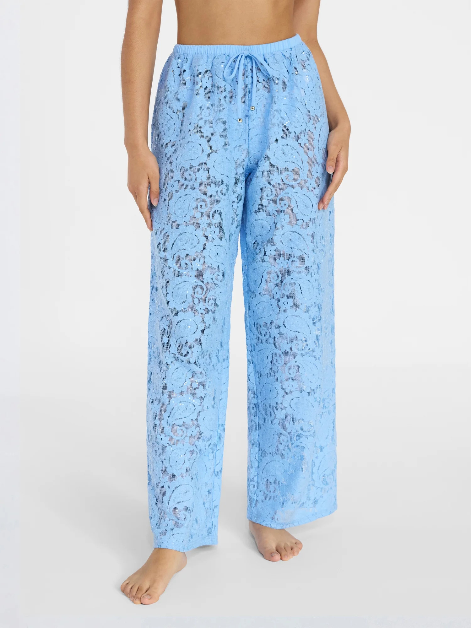 No Boundaries Lace Pants Swim Coverup, Women’s XXS-XXL | Walmart (US)