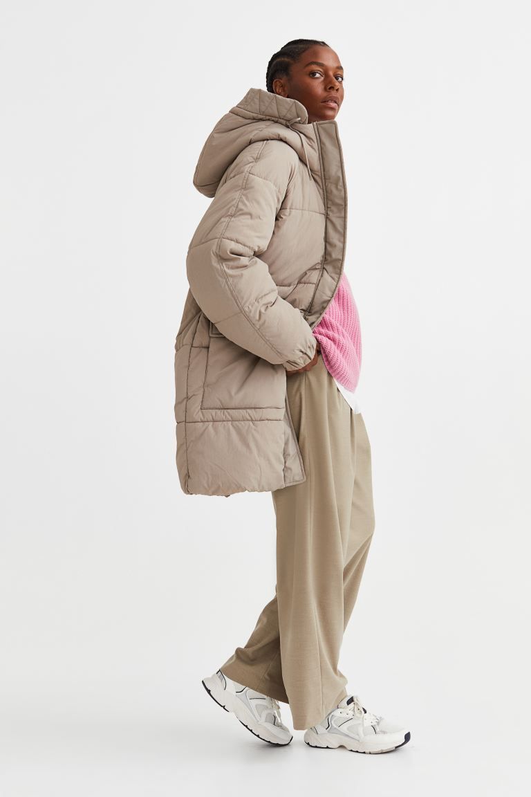 Puffer Coat - Beige - Ladies | H&M US | H&M (US + CA)