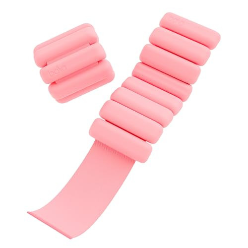 Bala Bangles Wrist & Ankle Weights for Women & Men (Blush) - 2 Pound Adjustable Silicone Weighted Bracelet Set for Gym, Yoga, Pilates, Cardio & Strength Training - Wearable Arm & Leg Workout Weights | Amazon (US)