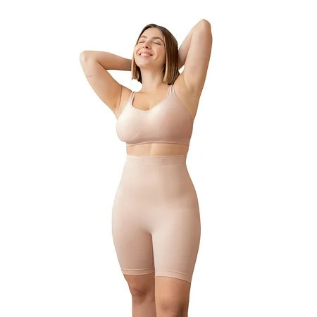 Shapermint Core Shapewear Shorts – Women’s High Waist Smoothing Shorts Seamless Fit & Natural Body Shaper Support Sizes S–4XL | Walmart (US)