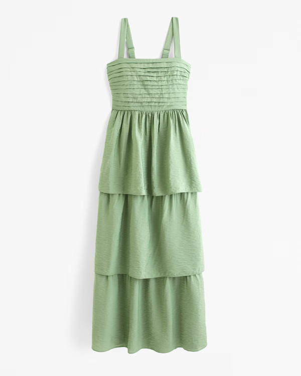 The A&F Emerson Tiered Maxi Dress | Abercrombie & Fitch (US)