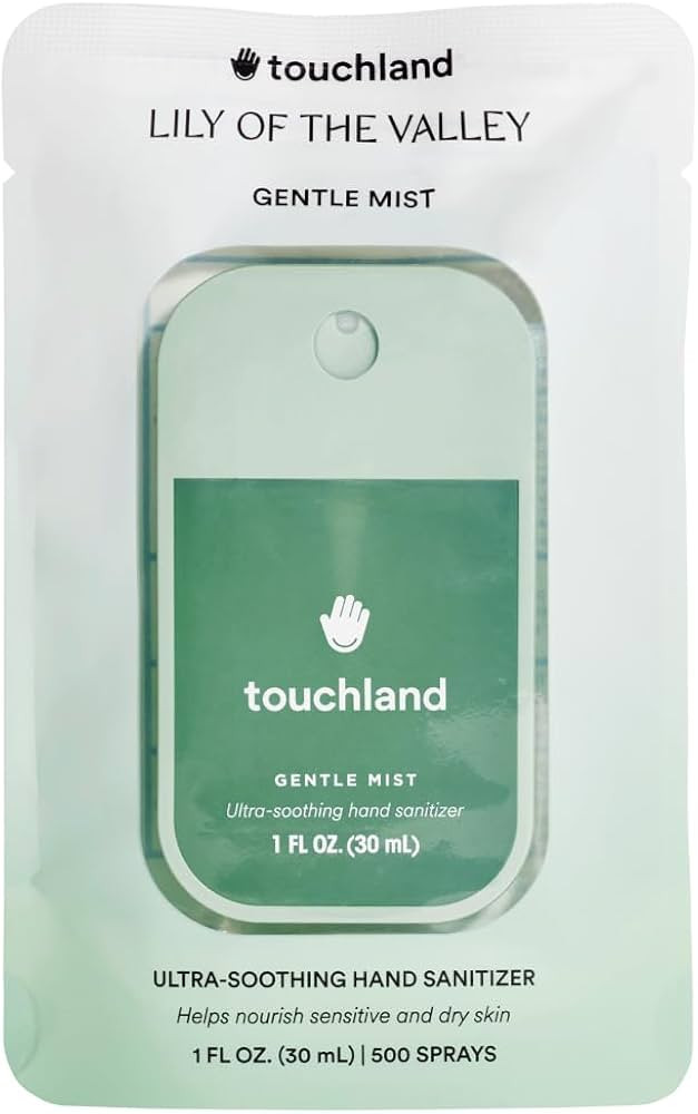 Touchland Gentle Mist Ultra-Soothing Hand Sanitizer Spray, Lily of the Valley scented, 500-Sprays... | Amazon (US)