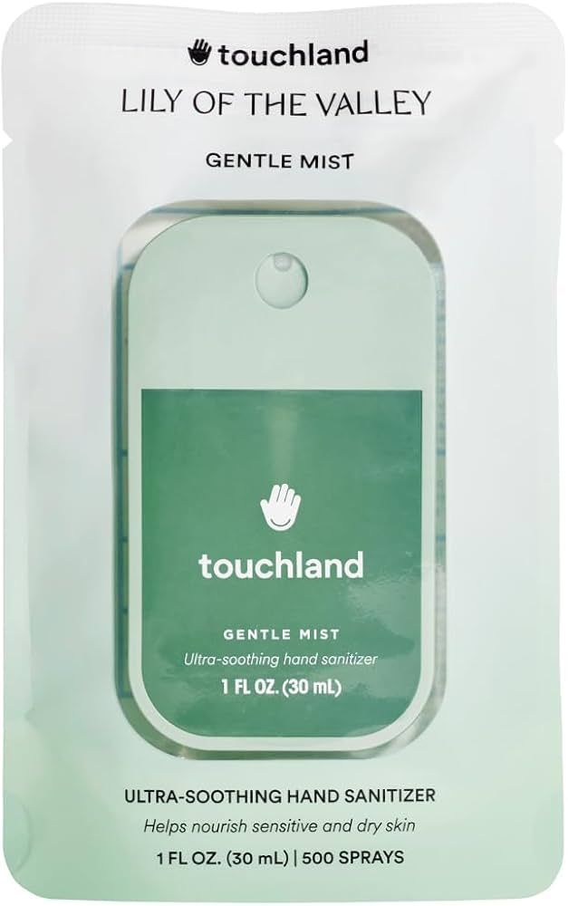 Touchland Gentle Mist Ultra-Soothing Hand Sanitizer Spray, Lily of the Valley scented, 500-Sprays... | Amazon (US)