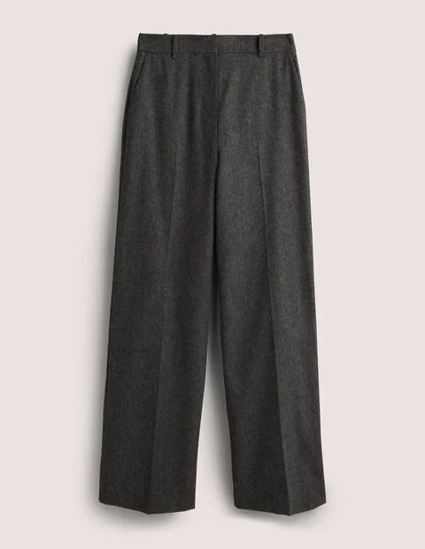 Wool Wide Leg Trousers | Boden (UK & IE)