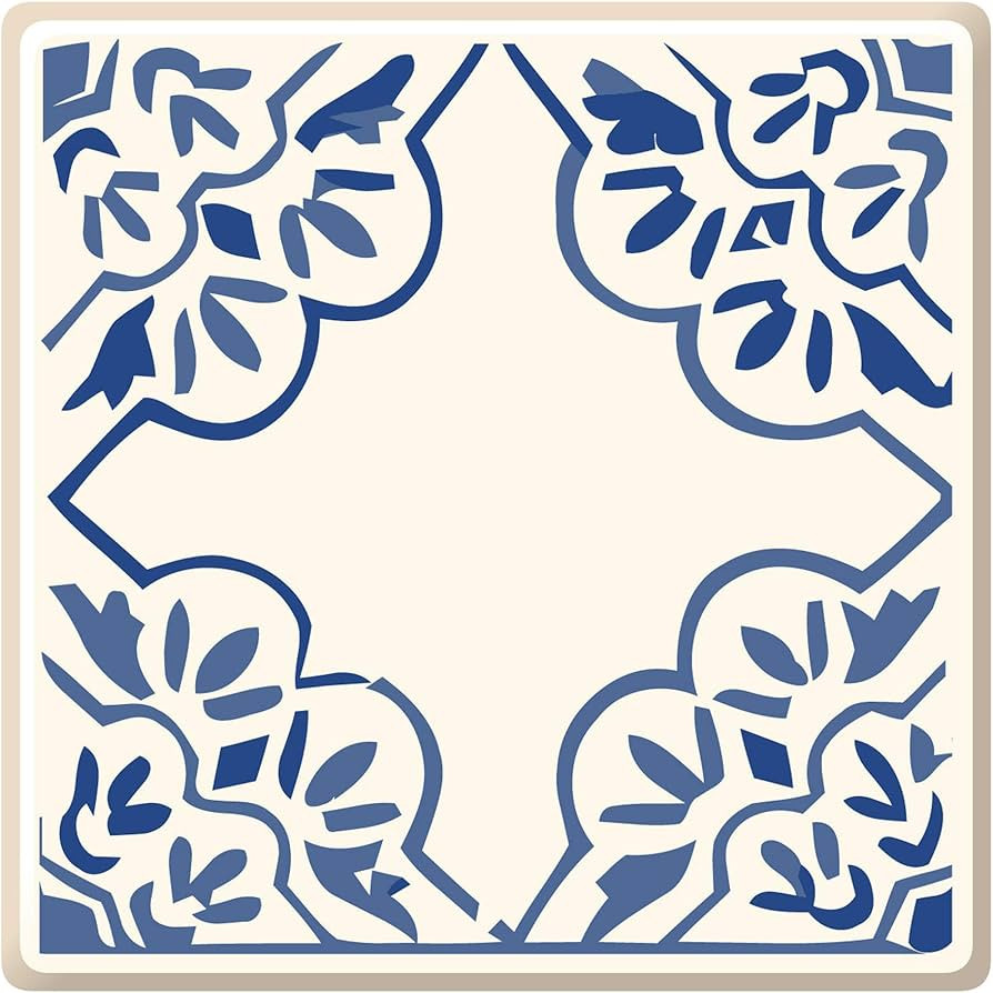 Spanish Portuguese Azulejo Style Peel and Stick Backsplash Tile Stickers Set of 16 pcs(5.9_21) | Amazon (US)
