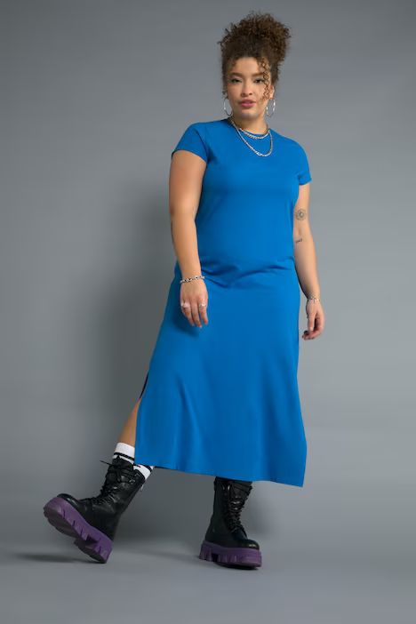 A Line Fit Short Sleeve Dress | Ulla Popken