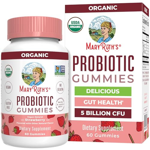 MaryRuth Organics USDA Organic Probiotic Gummies |Probiotics forWomen & Men Digestive Health & Gu... | Amazon (US)