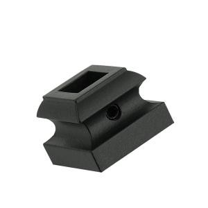 Stair Parts 1/2 in. Matte Black Flat Metal Shoe-I340B-000-HDA0D - The Home Depot | The Home Depot
