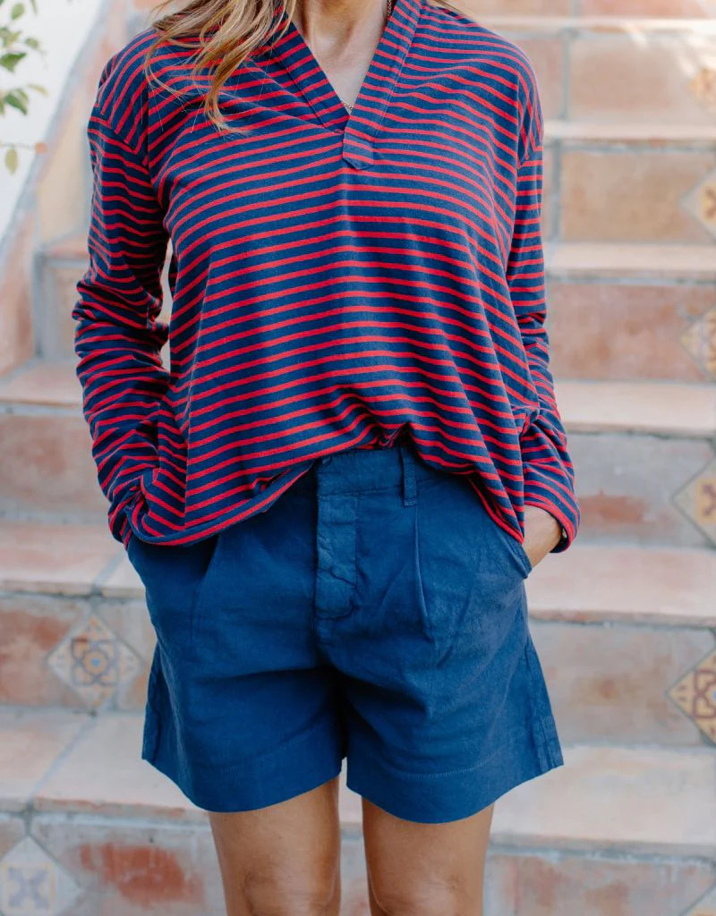 Navy Waterford Walking Shorts by Frank & Eileen - Ambiance Boutique | Ambiance