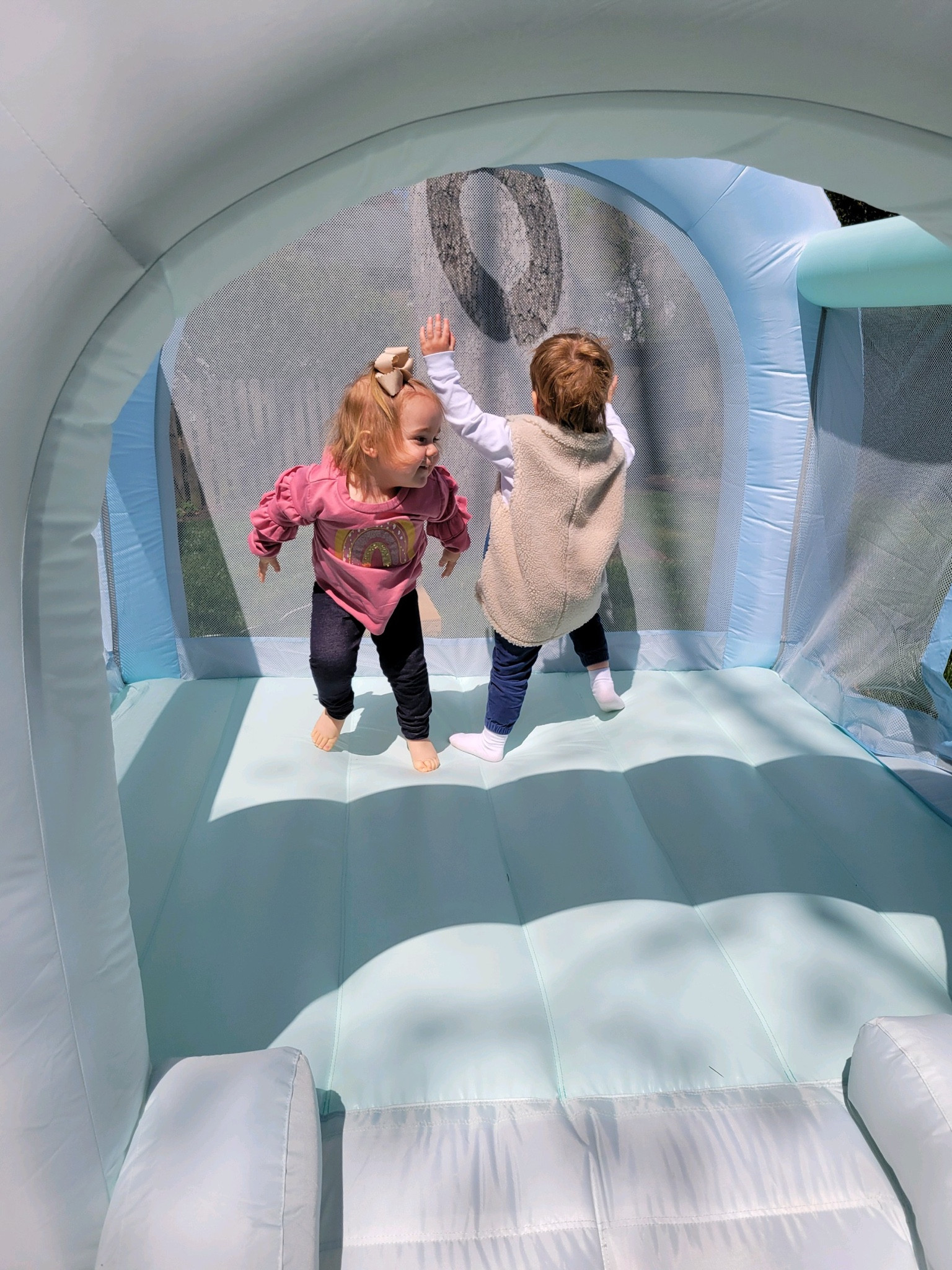 An aesthetically pleasing at home bounce house that is as cute for the moms as it is fun for the kids. 

#LTKfamily #LTKkids #LTKhome