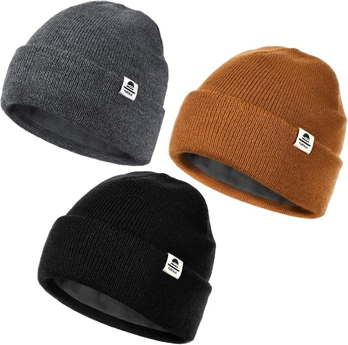 FURTALK Baby Beanie Fleece Lined Toddler Winter Hat Boys Girls Knit Warm Beanies Kids Ski Hats fo... | Amazon (US)