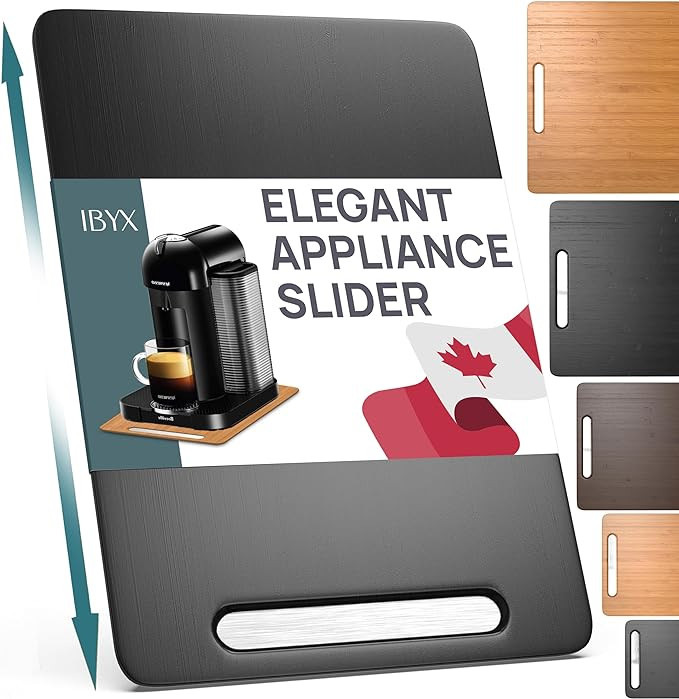 Ibyx Elegant Sliding Tray for Your Coffee Maker & Heavy Kitchen Appliances - Sturdy, Slides Easil... | Amazon (US)