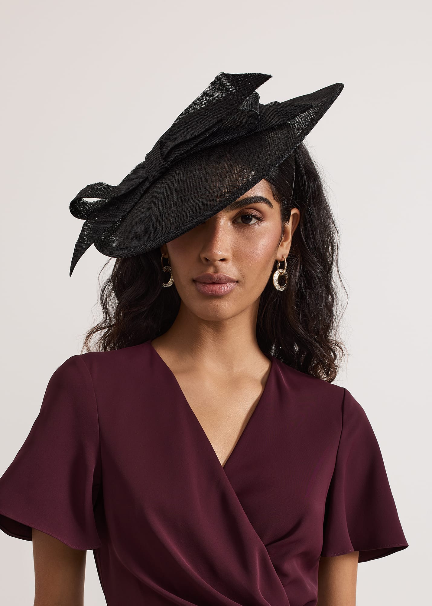 Phase Eight Women's Black Flat Bow Midi Disc | Phase Eight (UK)