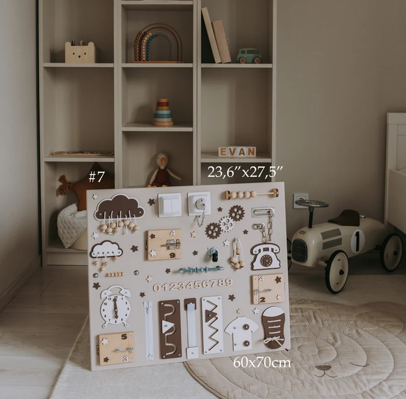 Activity Board Toddler Gift Montessori Board Developing - Etsy | Etsy (US)