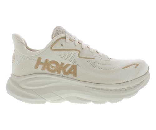 HOKA Clifton 10 Wide Womens Shoes Size 8.5, Color: Vanilla/Birch | Amazon (US)
