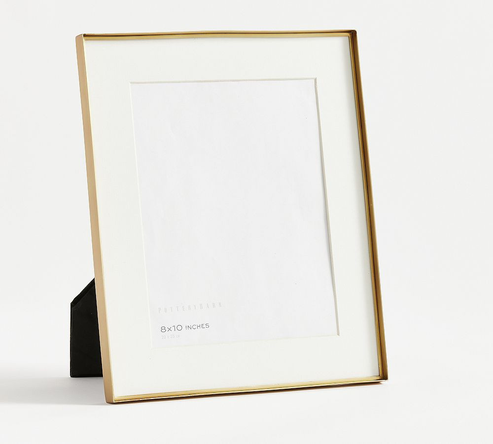 Stowe Modern Metal Frame, 11x13 Frame (8x10 Opening) - Brass | Pottery Barn (US)