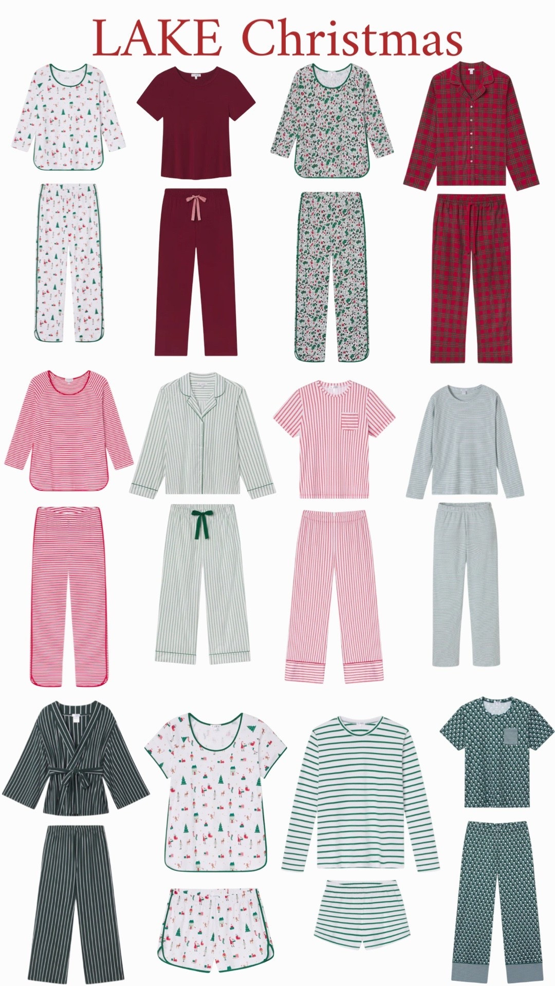 LAKE Pajama Christmas Collection 🎄

#LTKFamily #LTKSeasonal #LTKStyleTip