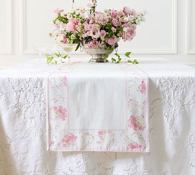 LoveShackFancy Floral Printed Table Runner | Pottery Barn (US)