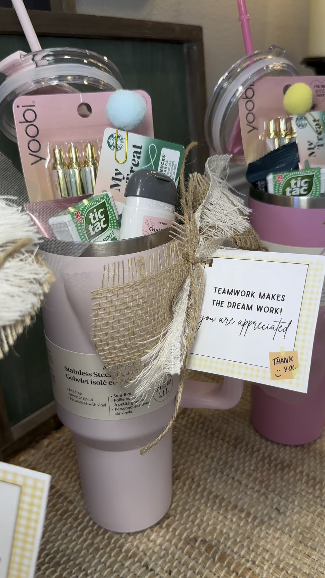 Teamwork Makes The Dream Work! You Are Appreciated ⭐️Here is a fun little gift idea to show your appreciation. Happy Gifting 🖤#LTKBacktoSchool

#LTKFindsUnder50 #LTKVideo