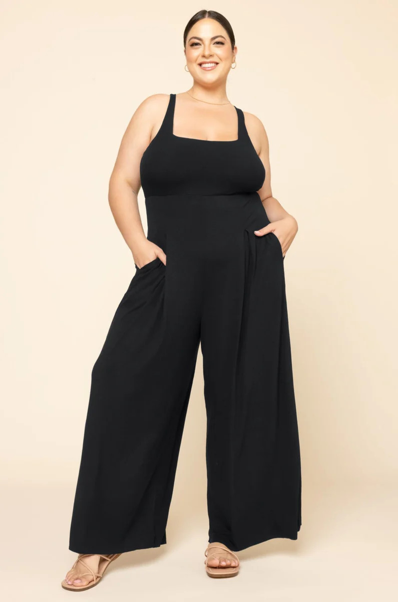 Go With The Flow Jumpsuit - Black | POPFLEX