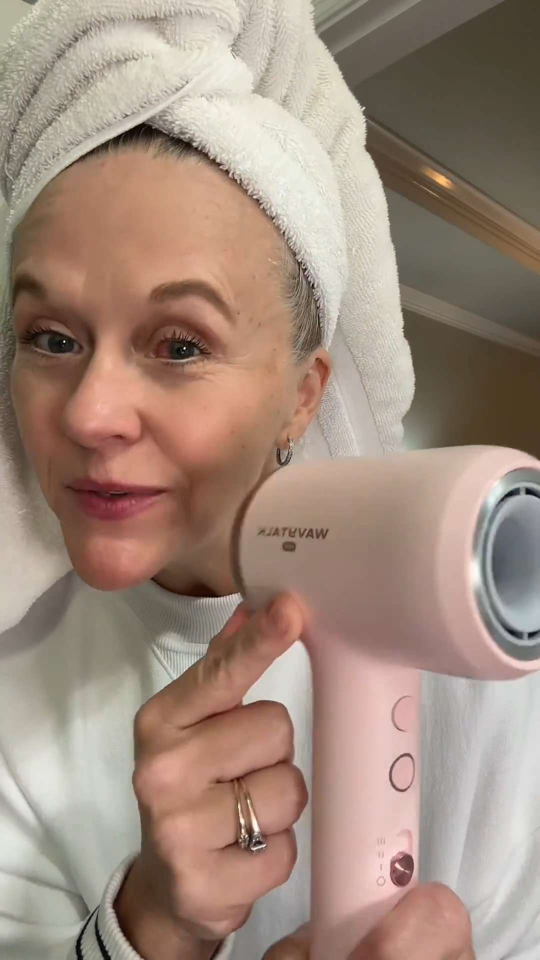 Wavytalk Turboblow Pro blow dryer review 🔥 fastest, quietest, lightest, most powerful dryer I’ve used. 

For anyone who air dries because blow drying takes too long, is too hot, too heavy, too much… this is the one to grab or gift. Amazing tool for my long, heavy, wavy hair. 10/10!
No sensory overwhelm.

#blowdry #hairtools #hairdryer 

 

#LTKCyberWeek #LTKgrwm #LTKBeauty