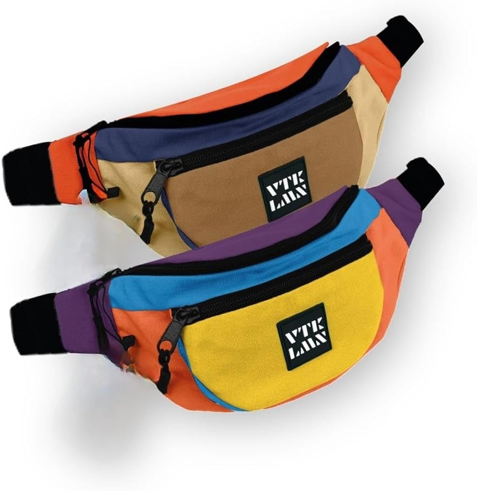 Vatkalimon Colourful Fanny Pack Set of 2 Women Belt Bag, Fanny Packs for Women, Unisex Crossbody ... | Amazon (US)