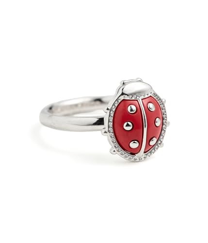 Kendra Scott, Women's, Lady Bug Band Ring, Silver Red Vermillion Magnesite, 8 | Amazon (US)