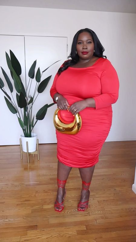 Red is still trending for spring and I’m here for it. I found this red ruched plus size dress on Amazon and styled it up for a night out. 

#LTKplussize #LTKstyletip #LTKmidsize