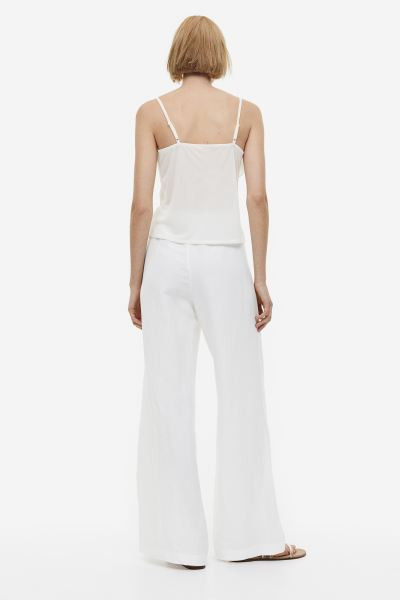 Wide-leg Linen-blend Pants | H&M (US + CA)
