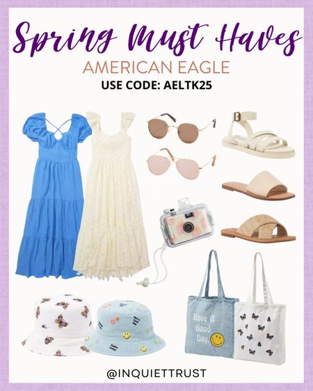 Spring fashion items from American Eagle made affordable! Use code AELTK25

#onsaletoday #fashionfinds #buckethat #springoutfit #casualstyle

#LTKstyletip #LTKSale #LTKunder100