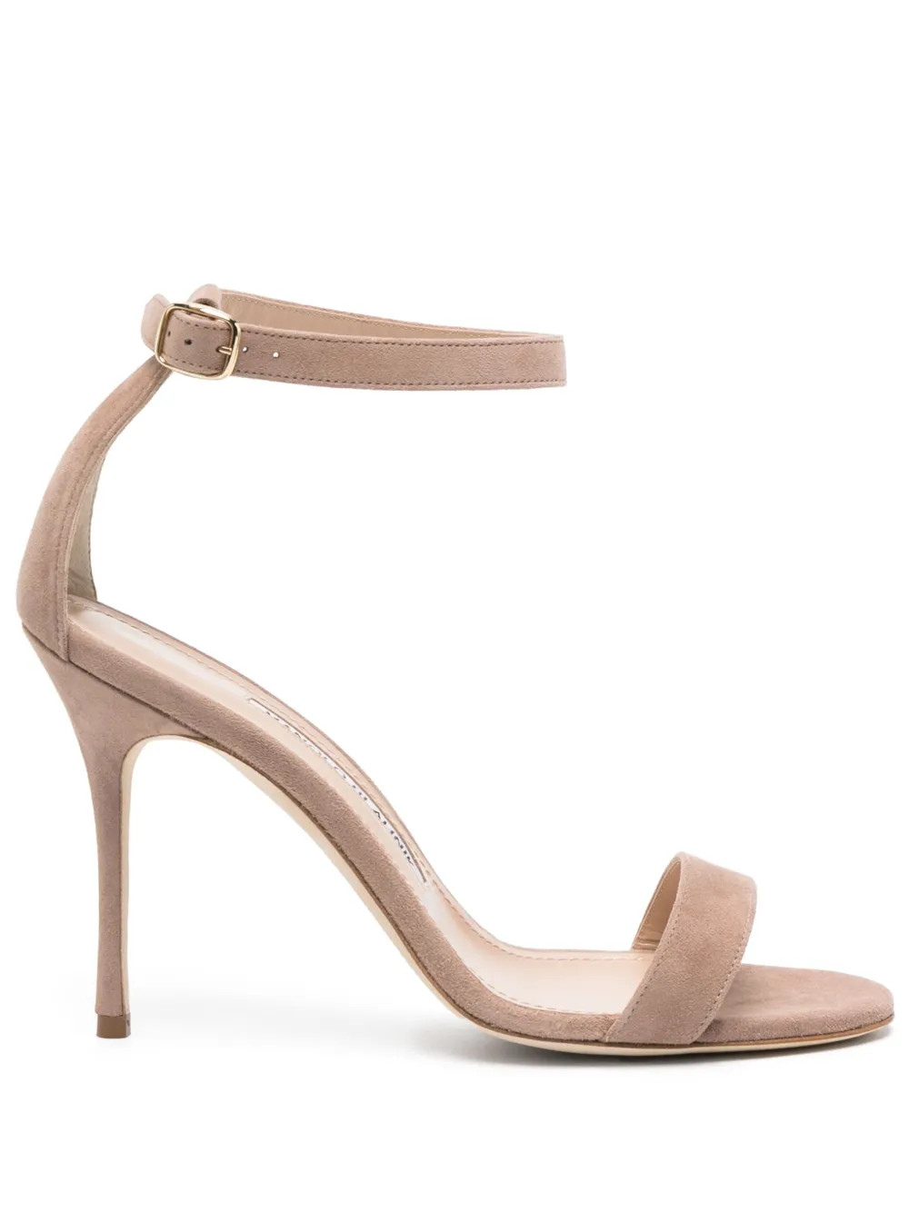 Manolo Blahnik Chaos 105mm Sandals | Neutrals | FARFETCH | Farfetch Global