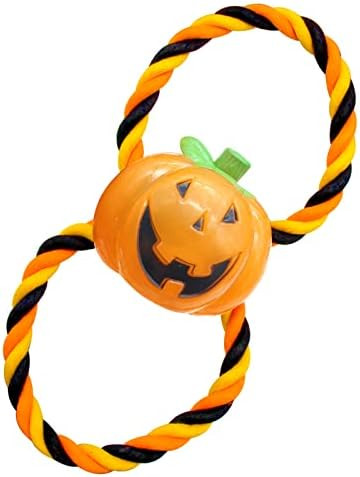 Lepawit Halloween Dog Toys Rope 2 Pack Dog Toy Ring Rope with Natural Rubber for Chewing Tug of War  | Amazon (US)