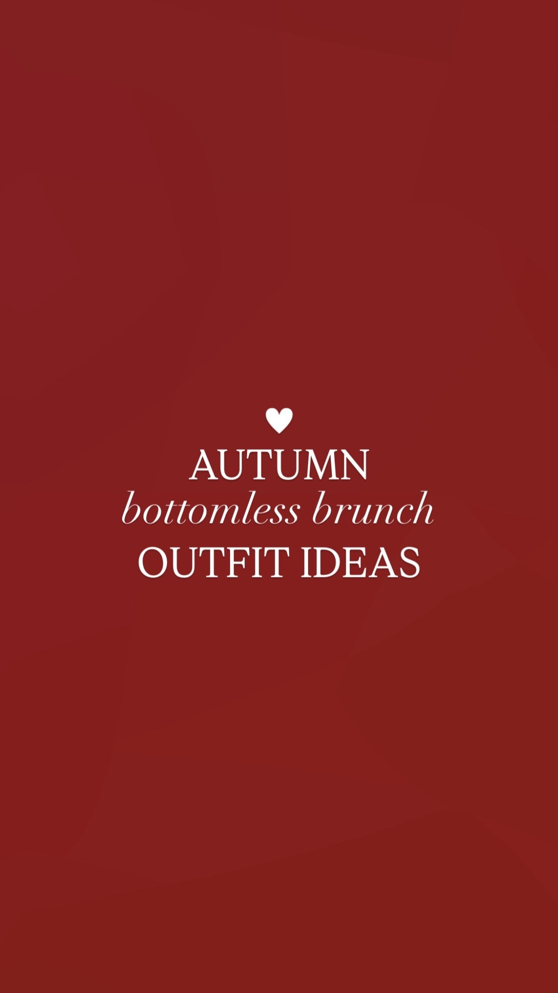 Autumn bottomless brunch ideas 🍁 

#LTKautumn #LTKwinter #LTKstyletip