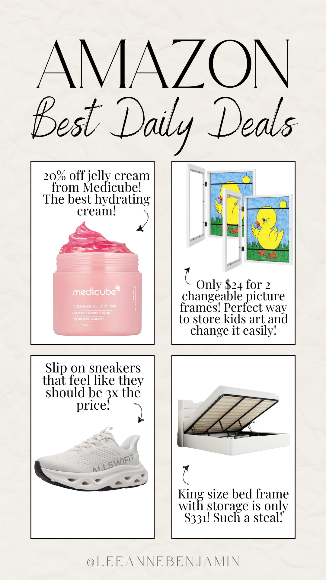 Top 4 daily deals on Amazon today! 

 #LTKHome #LTKSaleAlert #LTKBeauty