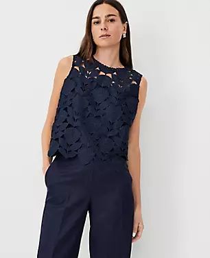 Studio Collection Lace Tank Top | Ann Taylor (US)