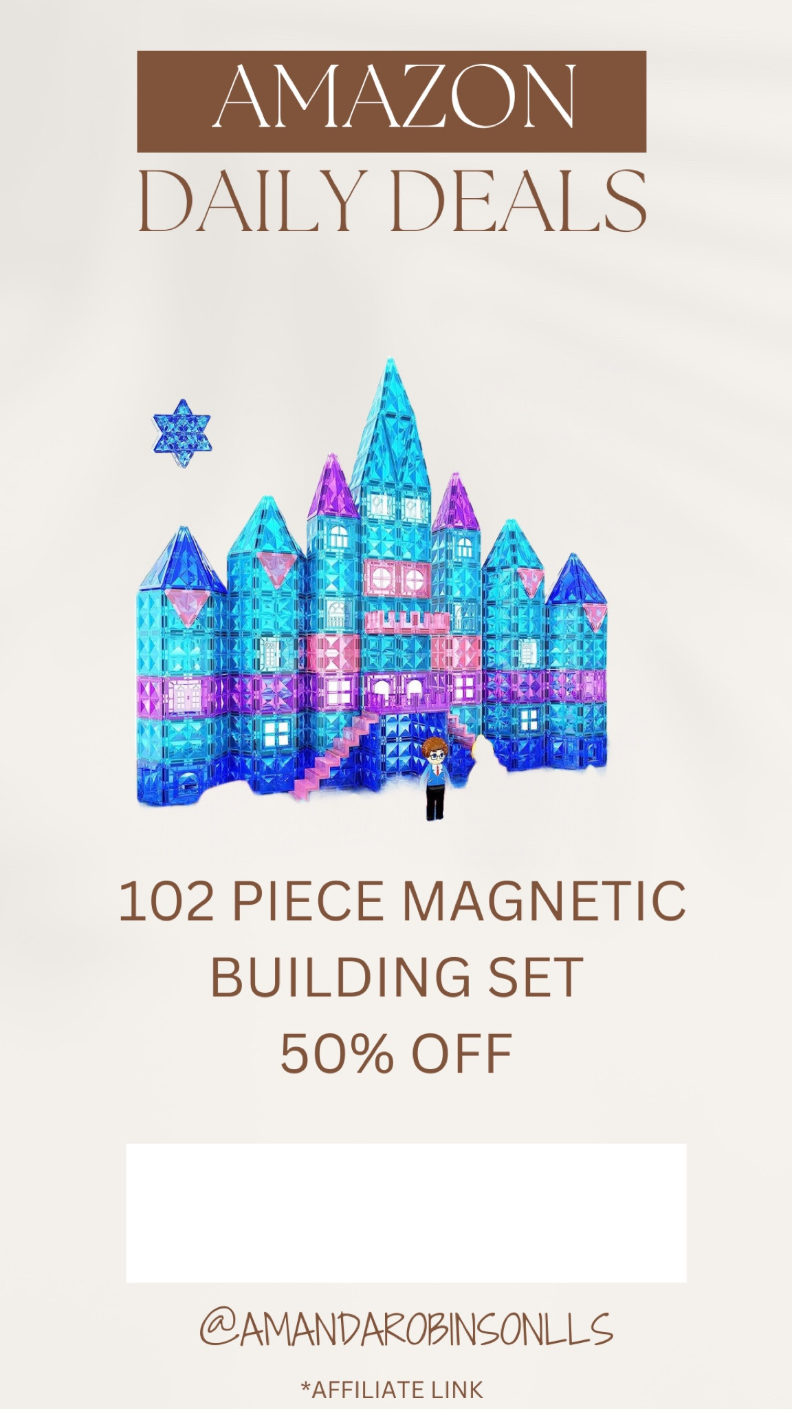 Amazon Daily Deals
102 piece magnetic building set 

#LTKsalealert #LTKkids